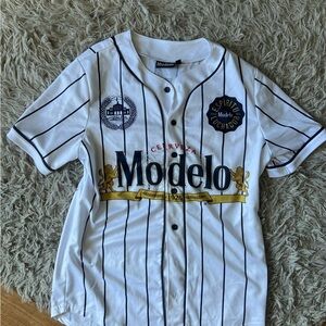 ModelCo White Kids Baseball Shirt